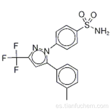 Bencenosulfonamida, 4- [5- (3-metilfenil) -3- (trifluorometil) -1H-pirazol-1-il] - CAS 170570-01-1